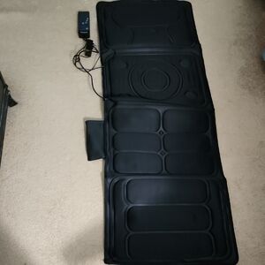 Black Massage Mat with Remote Control